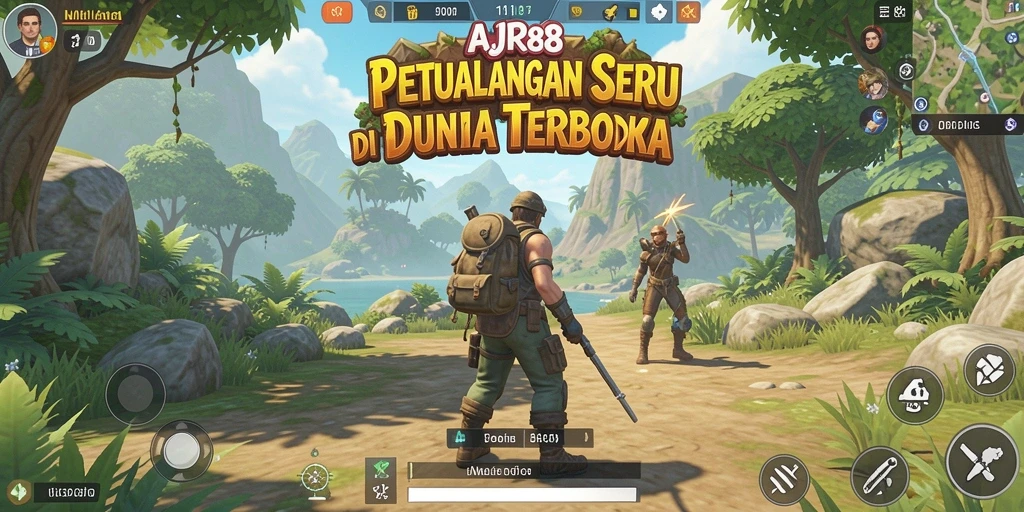 Tampilan gameplay Open World AJR88 yang mengesankan dan interaktif.