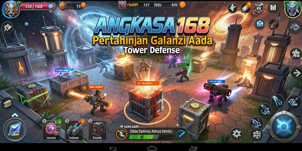 Screenshot menampilkan aksi seru dalam gameplay Tower Defense.
