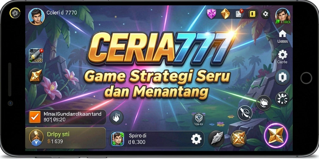 Tampilan gameplay CERIA777 dengan strategi yang intens dan seru.