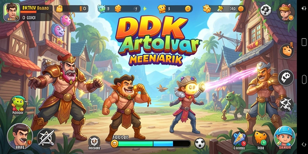 Tangkapan layar gameplay DKK menunjukkan aksi seru dan tantangan menarik di setiap level.