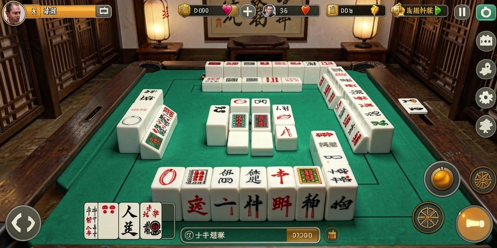 Tampilan gameplay Mahjong yang menarik dalam DY01.