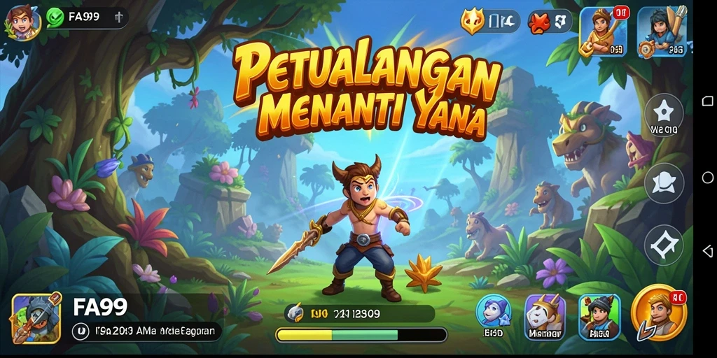 Tangkapan layar FA99 menampilkan aksi seru dari game petualangan.