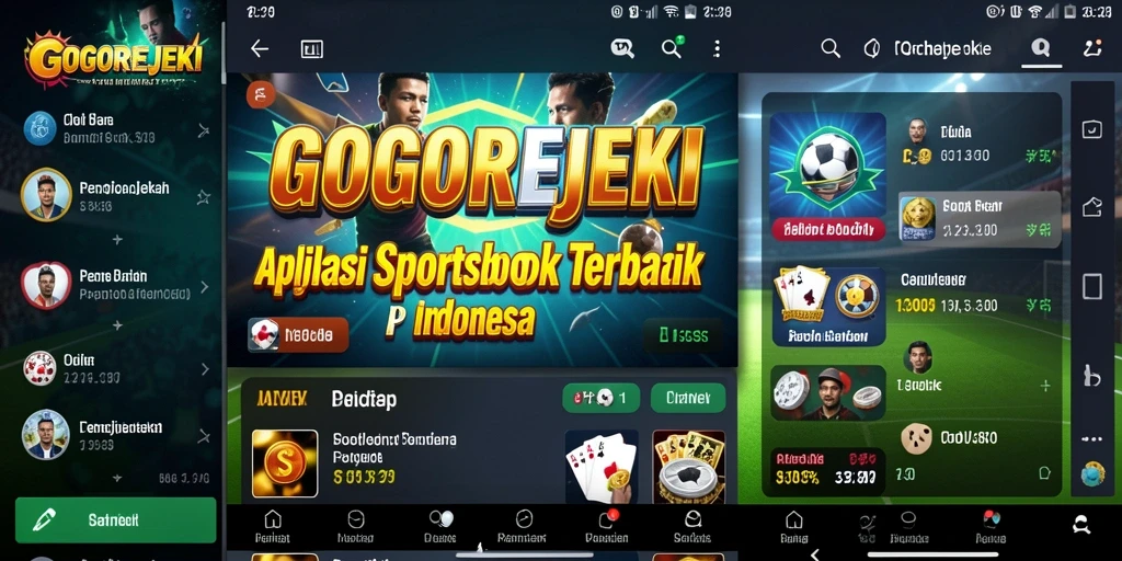 Tampilan dashboard GOGOREJEKI yang menarik saat bermain taruhan.