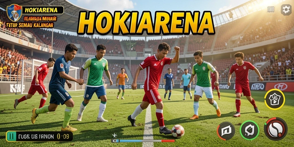Tampilan menarik dari gameplay HOKIARENA yang penuh aksi olahraga.