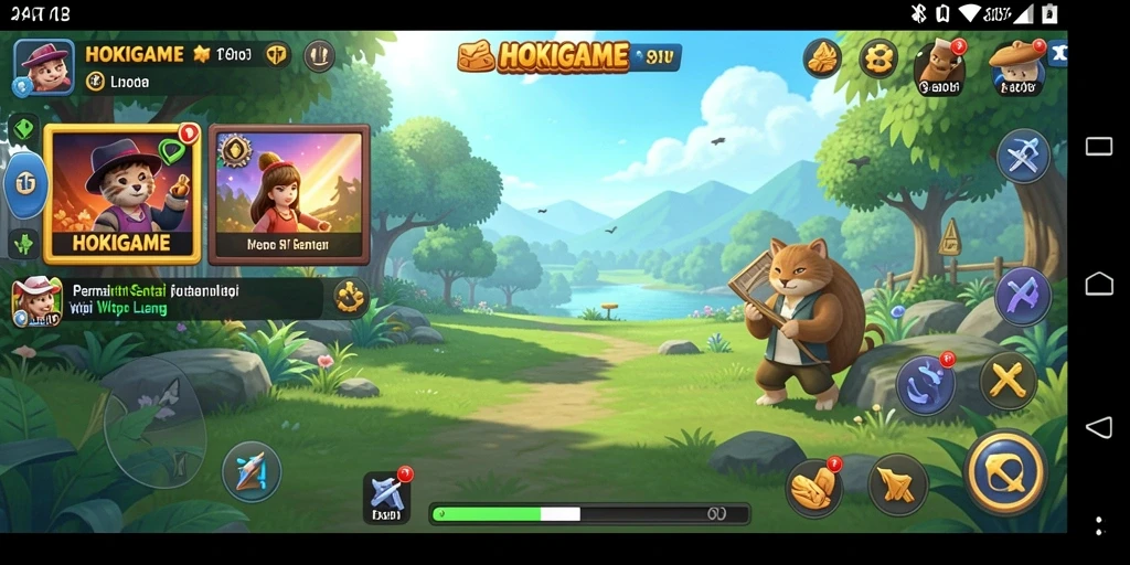 Tangkapan layar HOKIGAME menampilkan keseruan gameplay casual yang menarik.