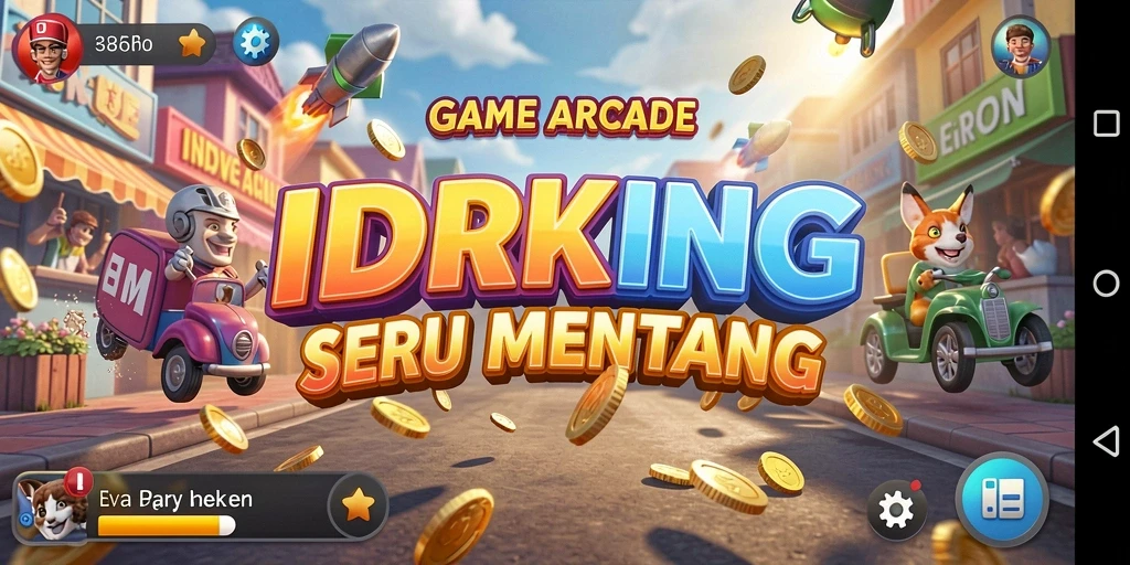 Tampilan gameplay seru dalam IDRKING yang penuh tantangan.