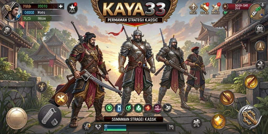 Screenshot gameplay KAYA33 yang menunjukkan pertempuran strategis.