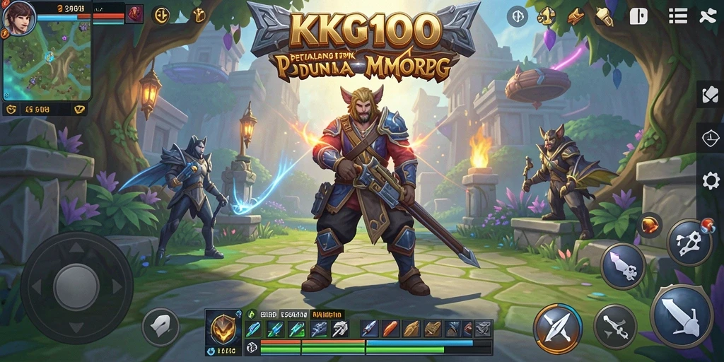 Gameplay KPK100 yang seru dan penuh aksi di dunia MMORPG.