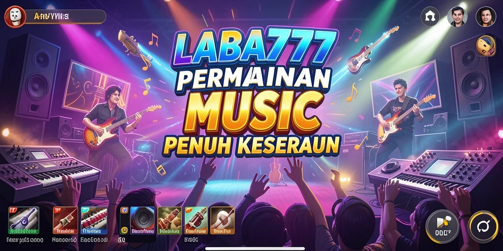 Tampilan gameplay menarik di LABA777 dengan irama musik yang seru.