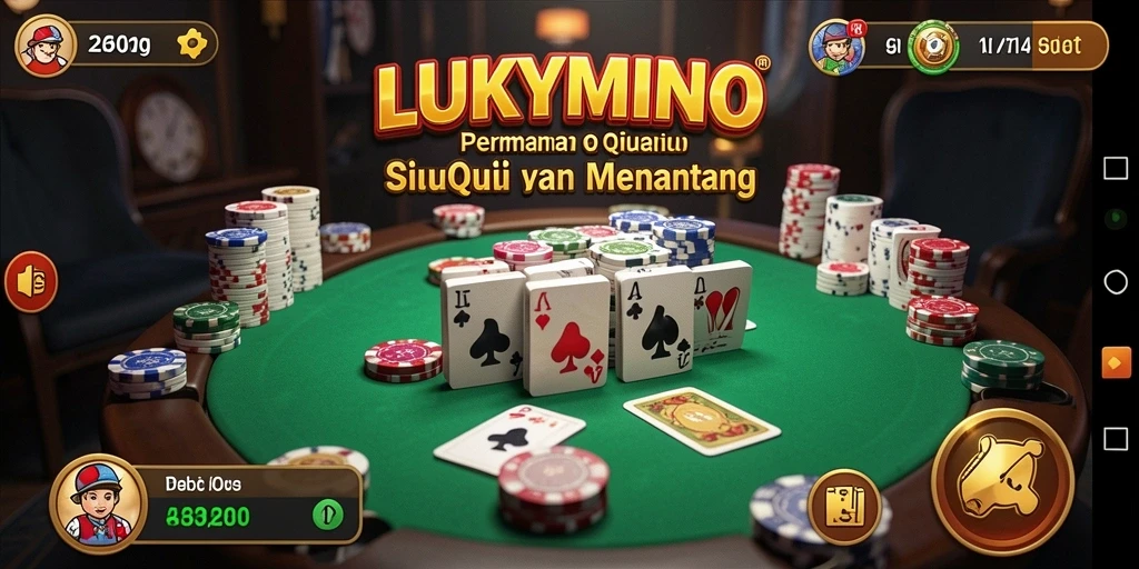 Gameplay seru LUKYMINO dengan kartu QiuQiu.