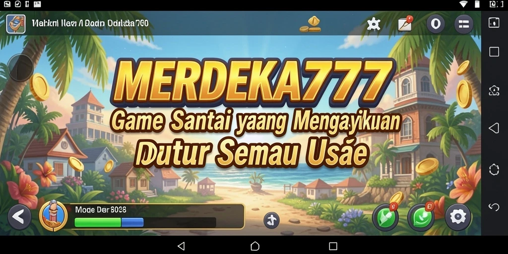Tampilan seru gameplay MERDEKA777 yang menantang.