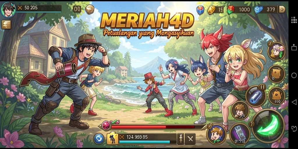 Tampilan gameplay MERIAH4D yang menarik dan penuh aksi.