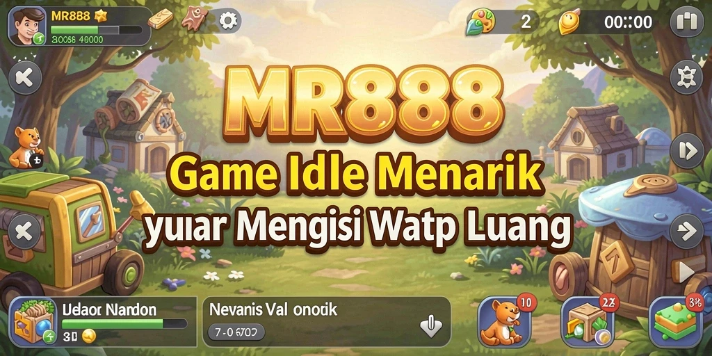 Tampilan gameplay MR888 yang menampilkan keseruan saat mengumpulkan sumber daya.