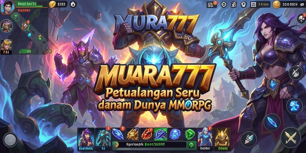 Tampilan gameplay MUARA777 yang penuh aksi dalam dunia MMORPG.