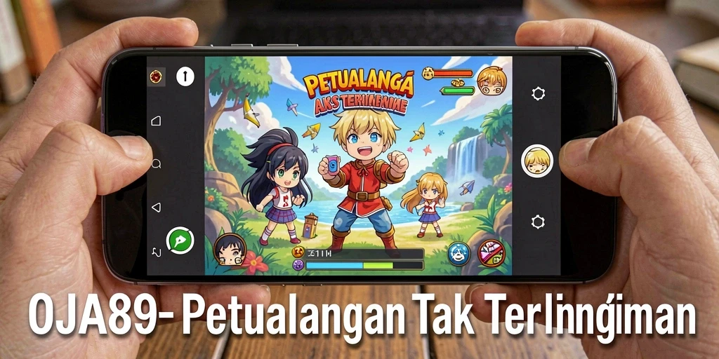 Tampilan gameplay OJA89 yang menakjubkan dengan karakter anime.