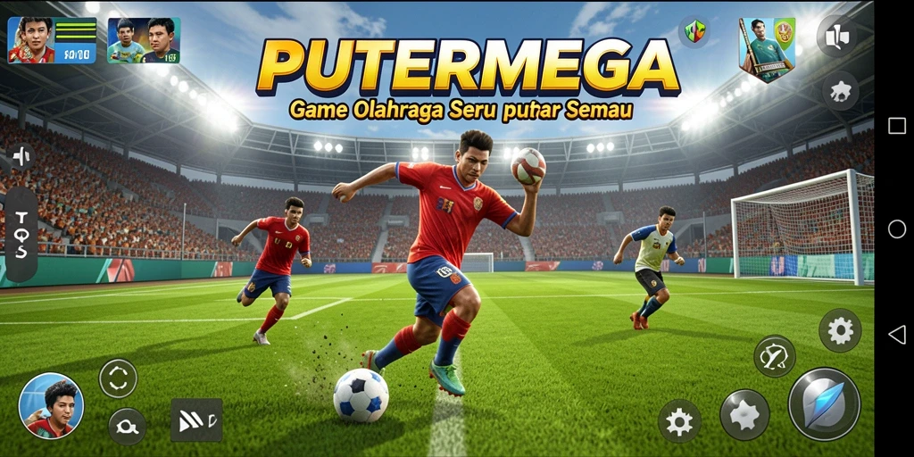 Tampilan gameplay dari PUTERMEGA yang menarik dan dinamis.