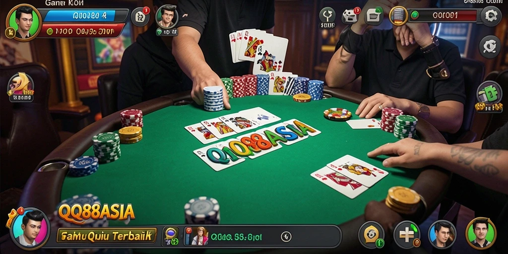 Tampilan gameplay QiuQiu yang seru dan interaktif.