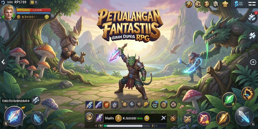Tampilan gameplay RPG yang mendebarkan dalam RP6789.