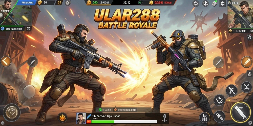 Tangkapan layar ULAR288 memperlihatkan aksi seru di medan perang Battle Royale.