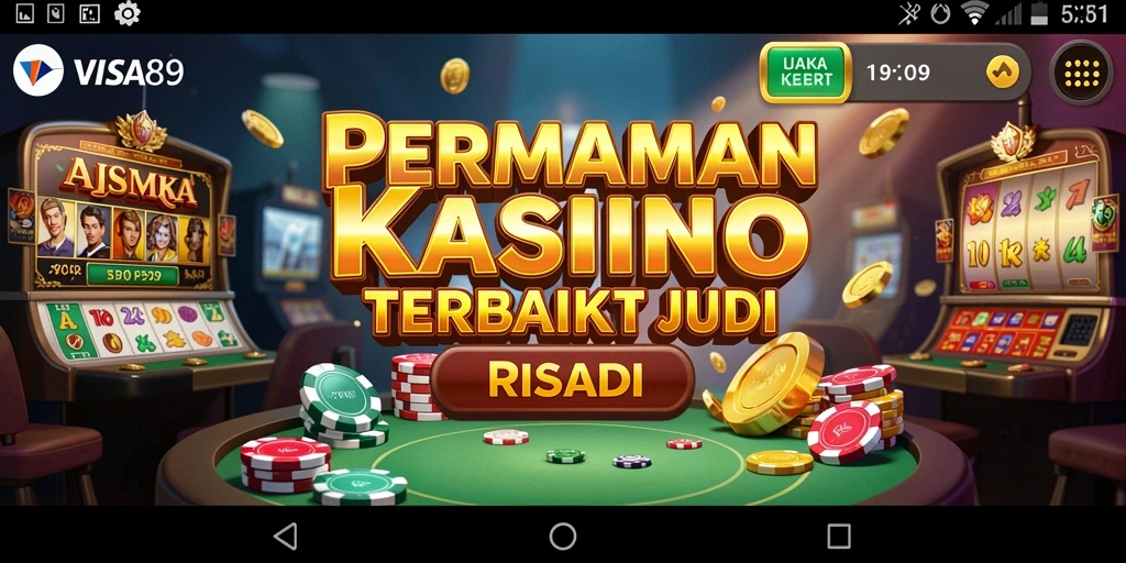 Screenshot utama VISA89 menampilkan gameplay Kasino yang mengasyikkan.