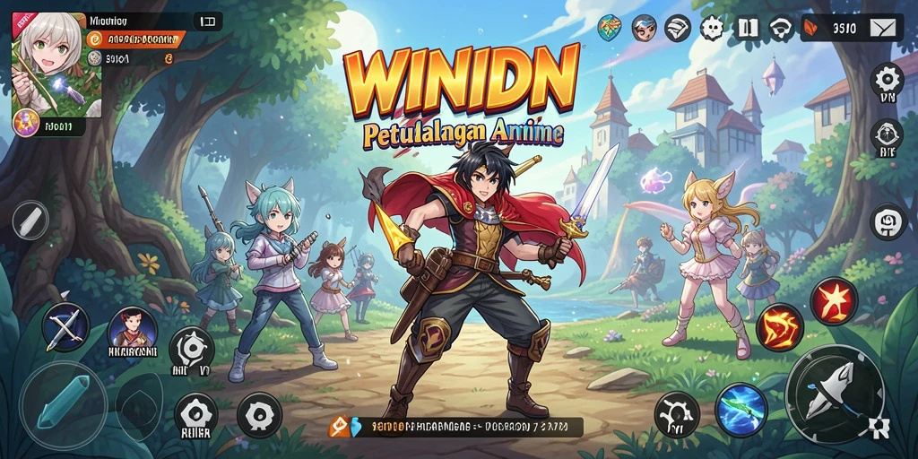 Tampilan gameplay Anime yang menawan dan interaktif.