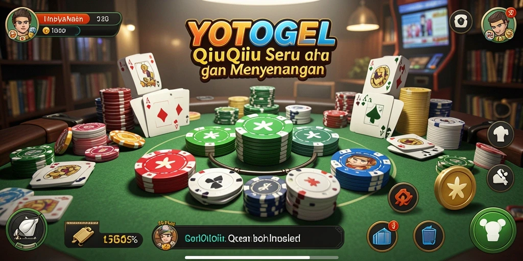 Tampilan layar permainan QiuQiu YOTOGEL yang seru.